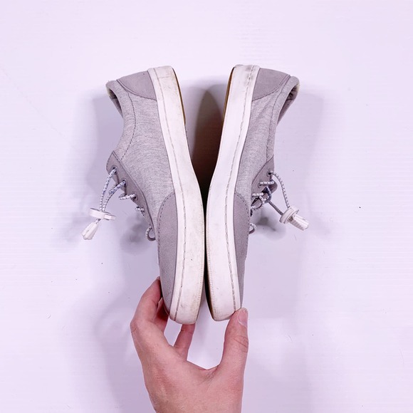 Keds Sneaker Shoes Size 8.5 Gray Lock Laces Comfort Walking - Picture 3 of 8